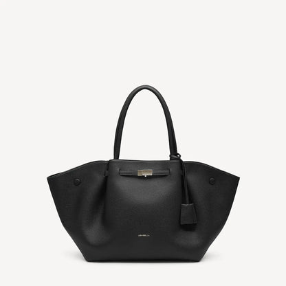 Elegant Daily Tote Bag – Premium PU Leather with Top Handle & Removable Pendant