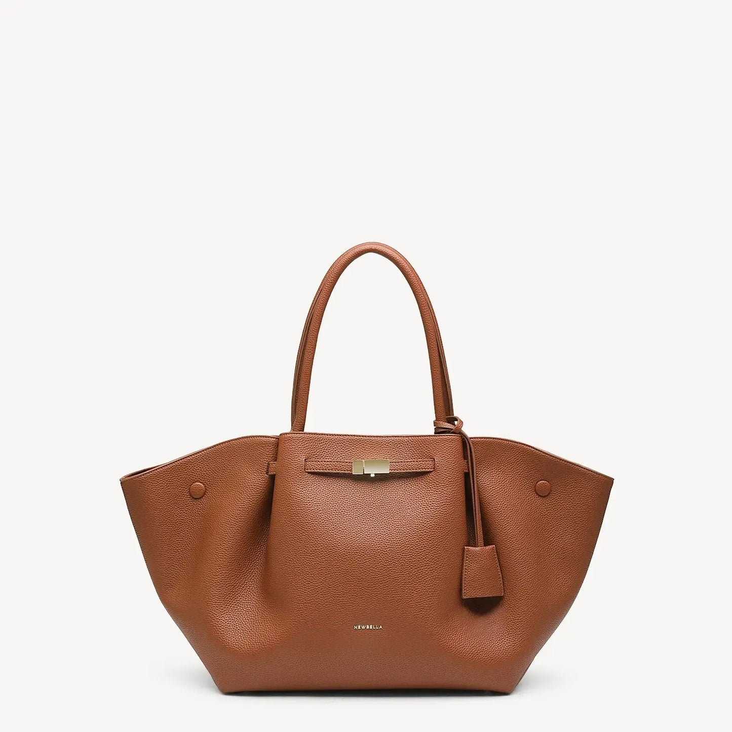 Elegant Daily Tote Bag – Premium PU Leather with Top Handle & Removable Pendant
