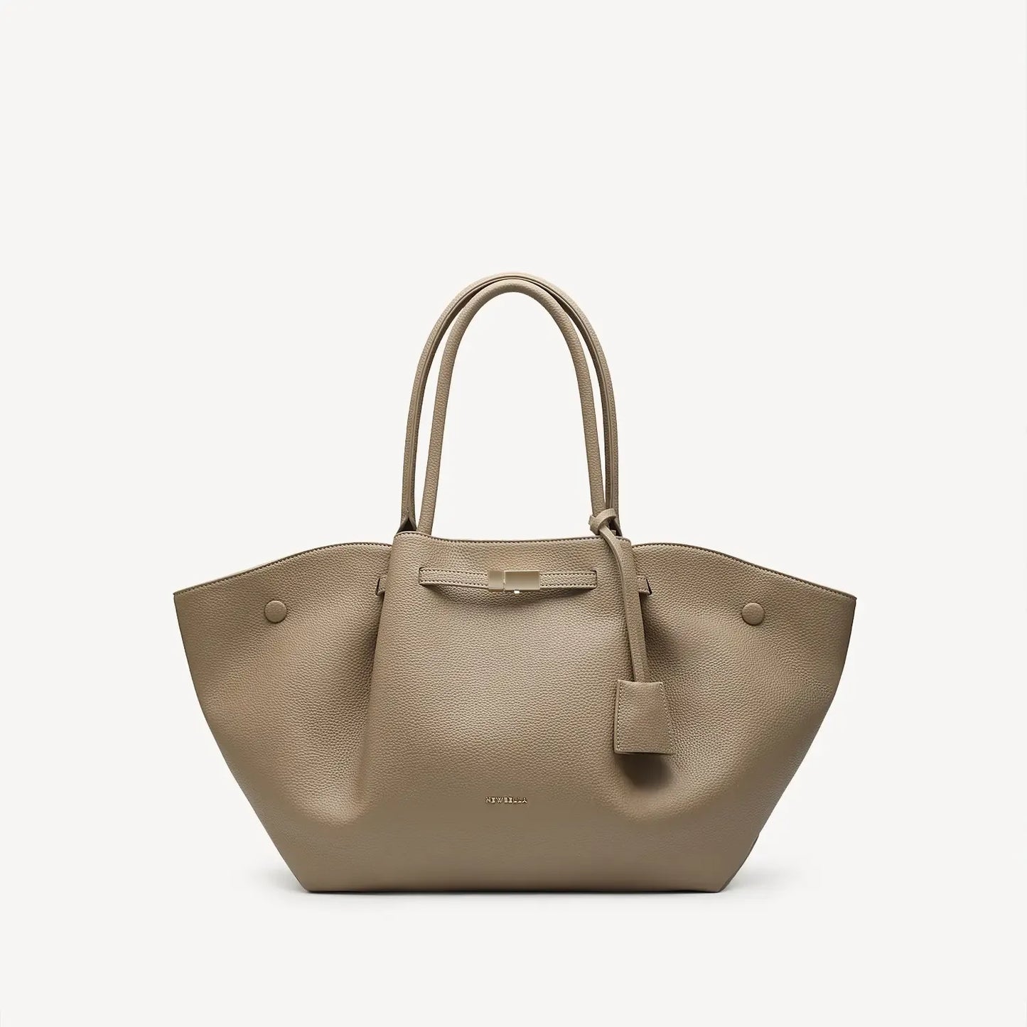 Elegant Daily Tote Bag – Premium PU Leather with Top Handle & Removable Pendant