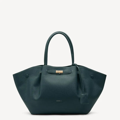 Elegant Daily Tote Bag – Premium PU Leather with Top Handle & Removable Pendant